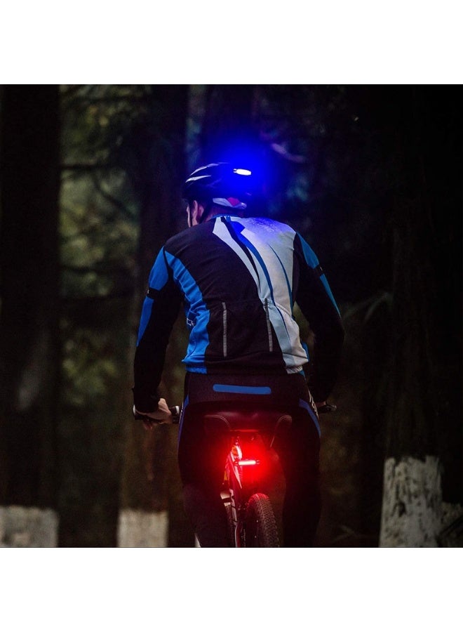 Abo ElGoukh & Maxlerz® USB RechargeableComet Rear Bicycle Light – Dual Red & Blue Illumination, Built-In Li-Polymer Battery, Multiple Lighting Modes, Water-Resistant Design, Includes USB Charging Cable - Image 1